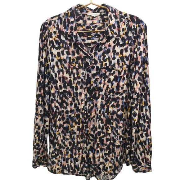 BeachLunchLounge Multicolor Long Sleeve Button Down Shirt Size L - Picture 1 of 10